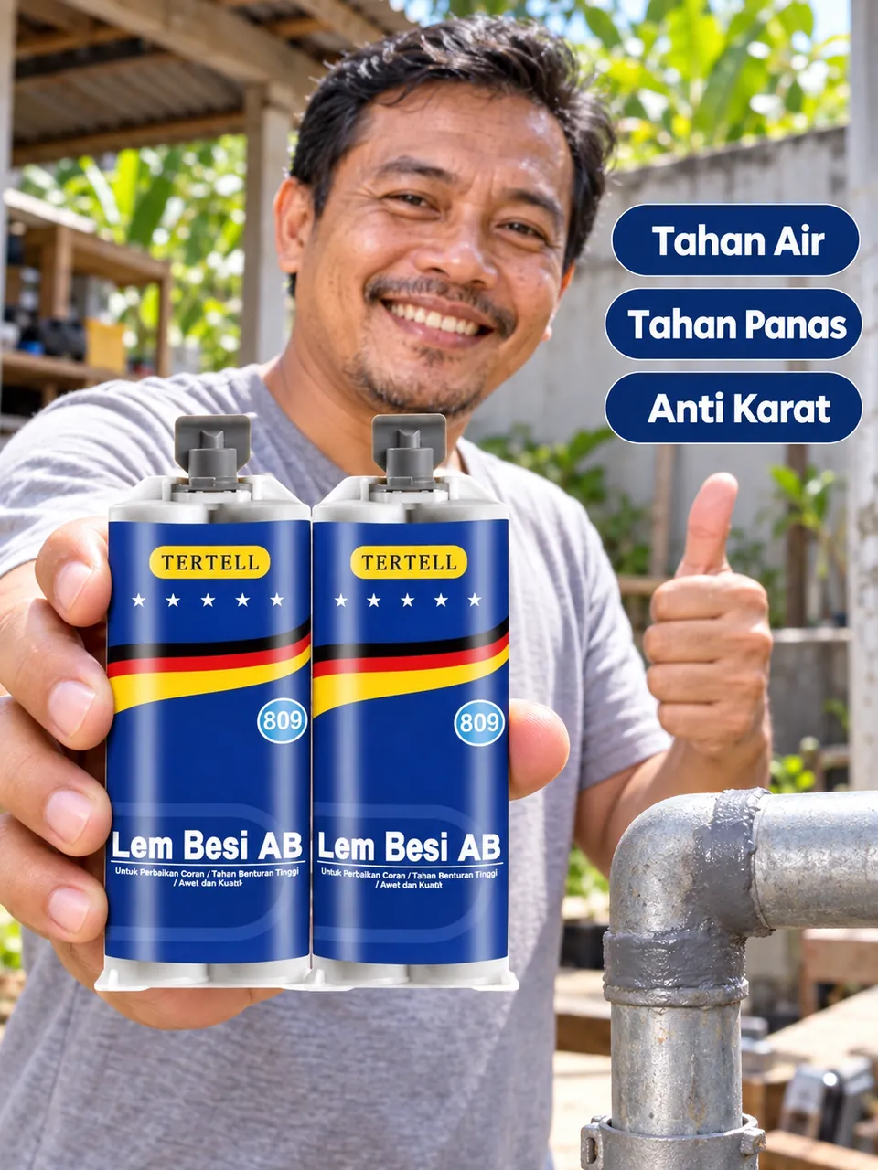 Pipa Bocor & Logam Retak Bikin Pusing? Sekarang Bisa Ditambal Sendiri, Keras & Rapat Lagi